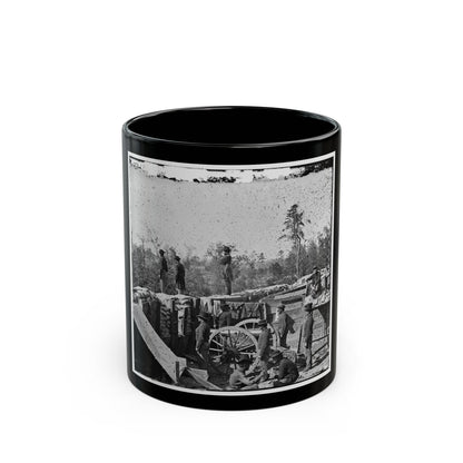 Atlanta, Georgia. Sherman's Men In Confederate Fort East Of Atlanta (U.S. Civil War) Black Coffee Mug