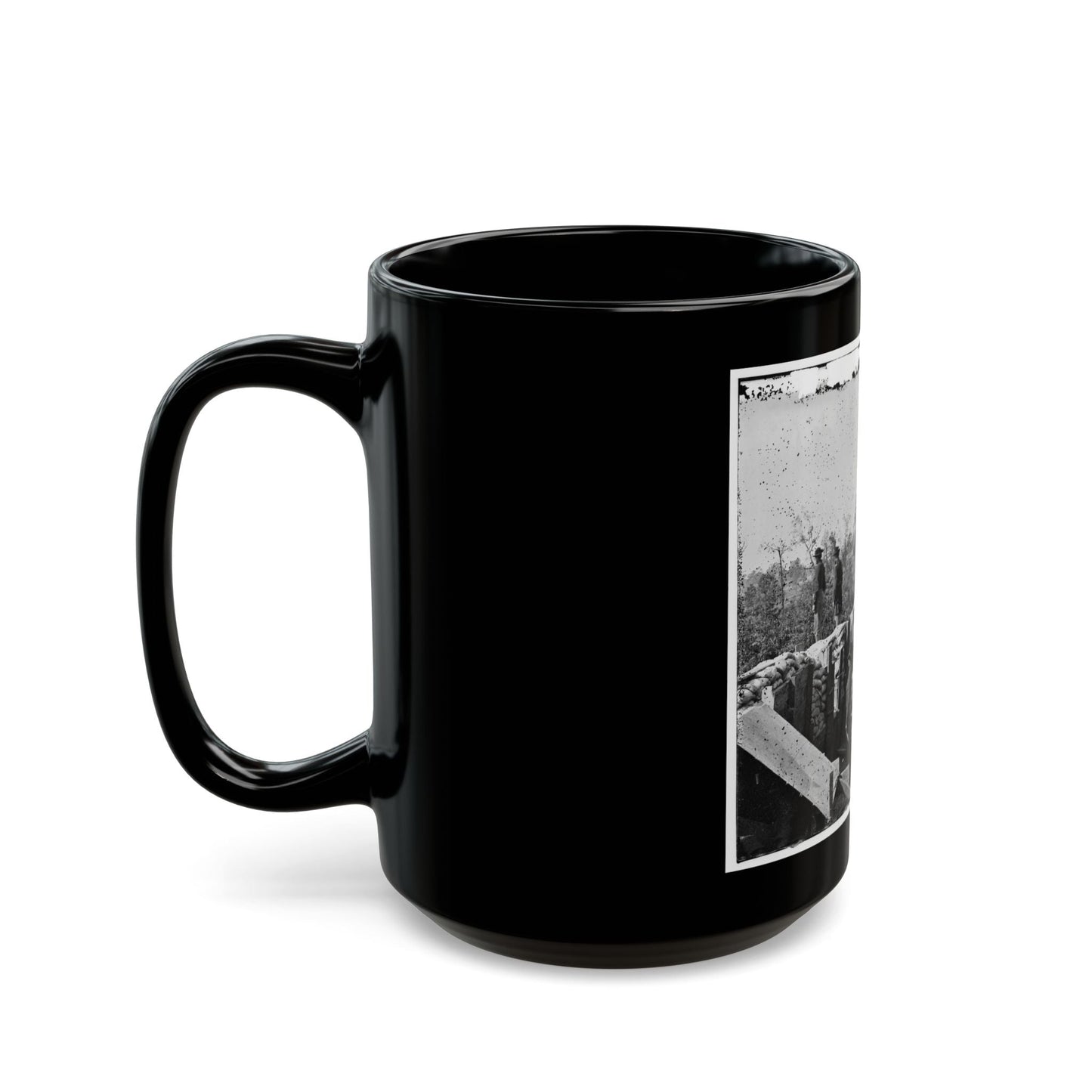 Atlanta, Georgia. Sherman's Men In Confederate Fort East Of Atlanta (U.S. Civil War) Black Coffee Mug