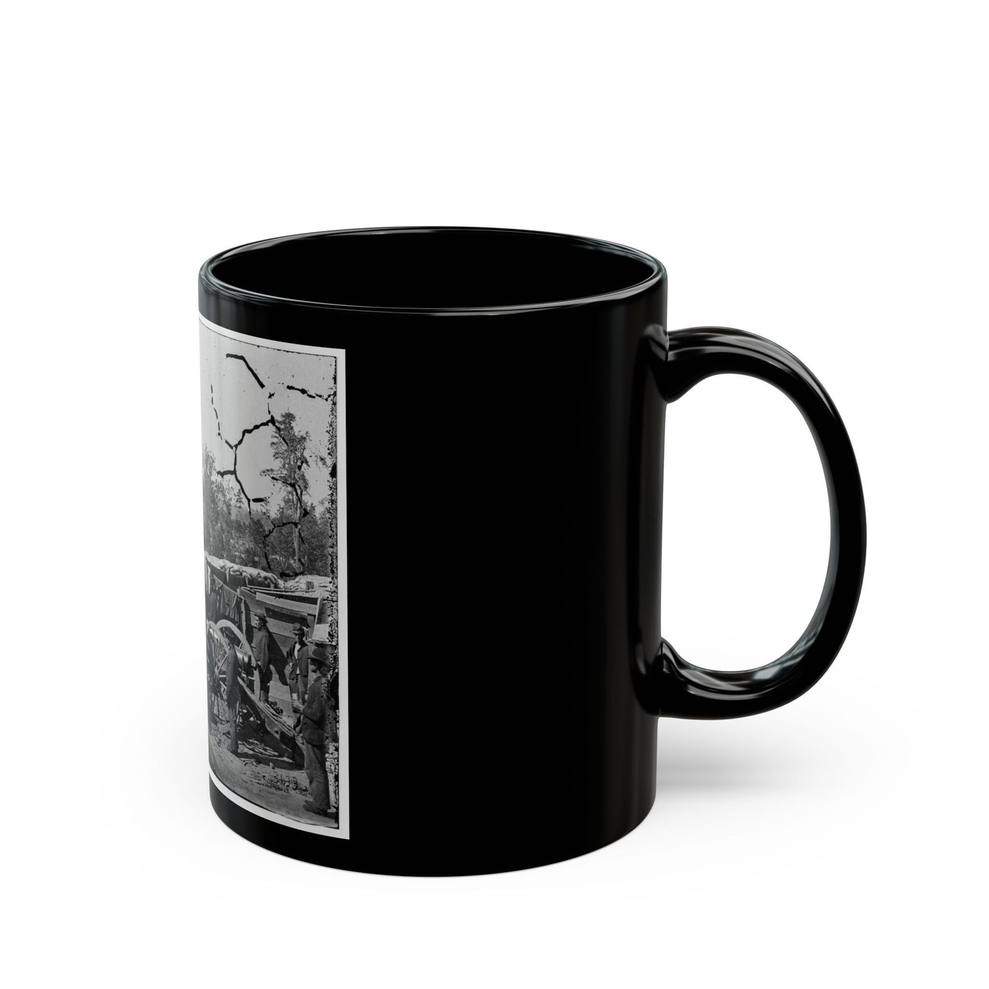 Atlanta, Georgia. Sherman's Men In Confederate Fort (U.S. Civil War) Black Coffee Mug