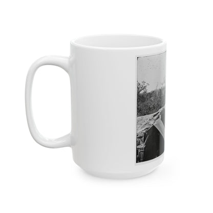 Atlanta, Georgia. Sherman's Men In Confederate Fort (U.S. Civil War) White Coffee Mug