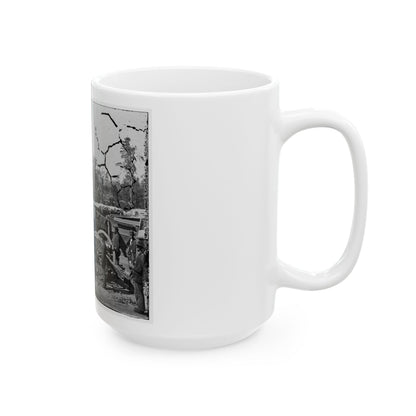 Atlanta, Georgia. Sherman's Men In Confederate Fort (U.S. Civil War) White Coffee Mug