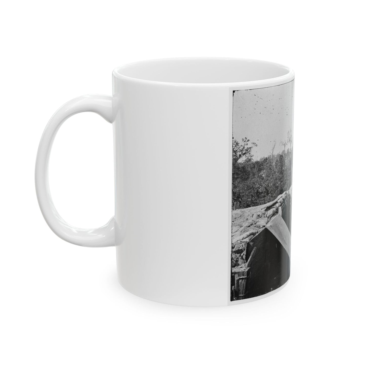 Atlanta, Georgia. Sherman's Men In Confederate Fort (U.S. Civil War) White Coffee Mug