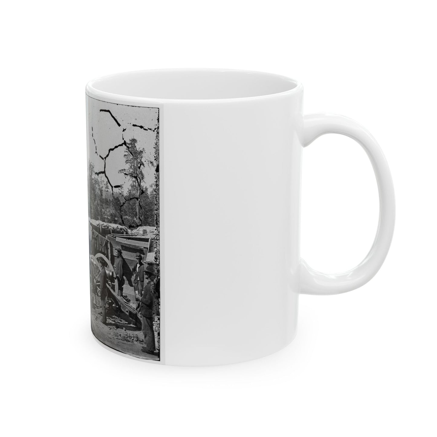 Atlanta, Georgia. Sherman's Men In Confederate Fort (U.S. Civil War) White Coffee Mug