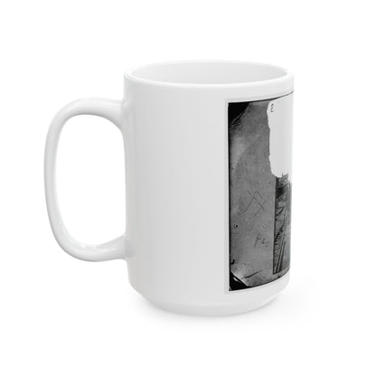 Atlanta, Georgia. Sherman's Men Tearing Up Railroad Track (U.S. Civil War) White Coffee Mug