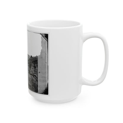 Atlanta, Georgia. Sherman's Men Tearing Up Railroad Track (U.S. Civil War) White Coffee Mug