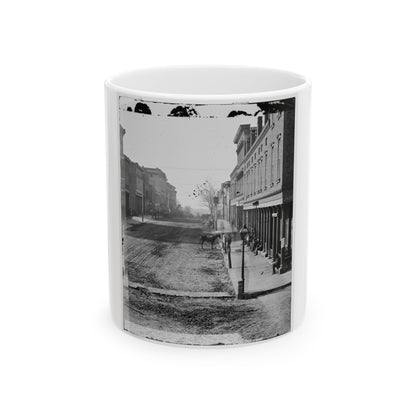 Atlanta, Georgia. Street View (U.S. Civil War) White Coffee Mug-11oz-The Sticker Space