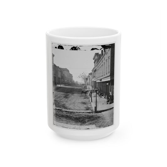 Atlanta, Georgia. Street View (U.S. Civil War) White Coffee Mug-15oz-The Sticker Space