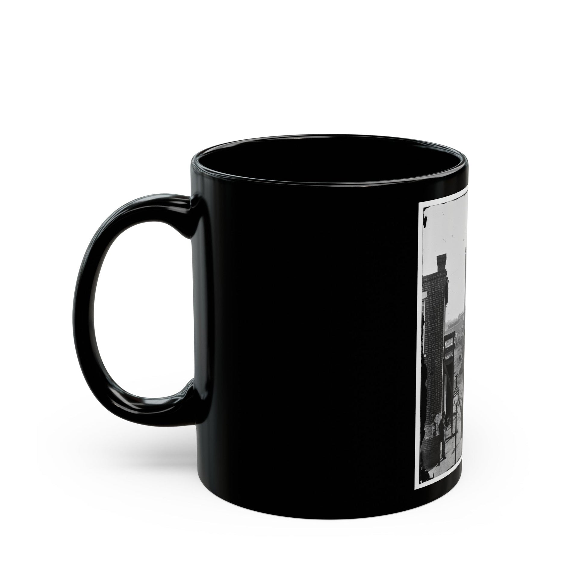 Atlanta, Georgia. View On Marietta Street (U.S. Civil War) Black Coffee Mug-The Sticker Space