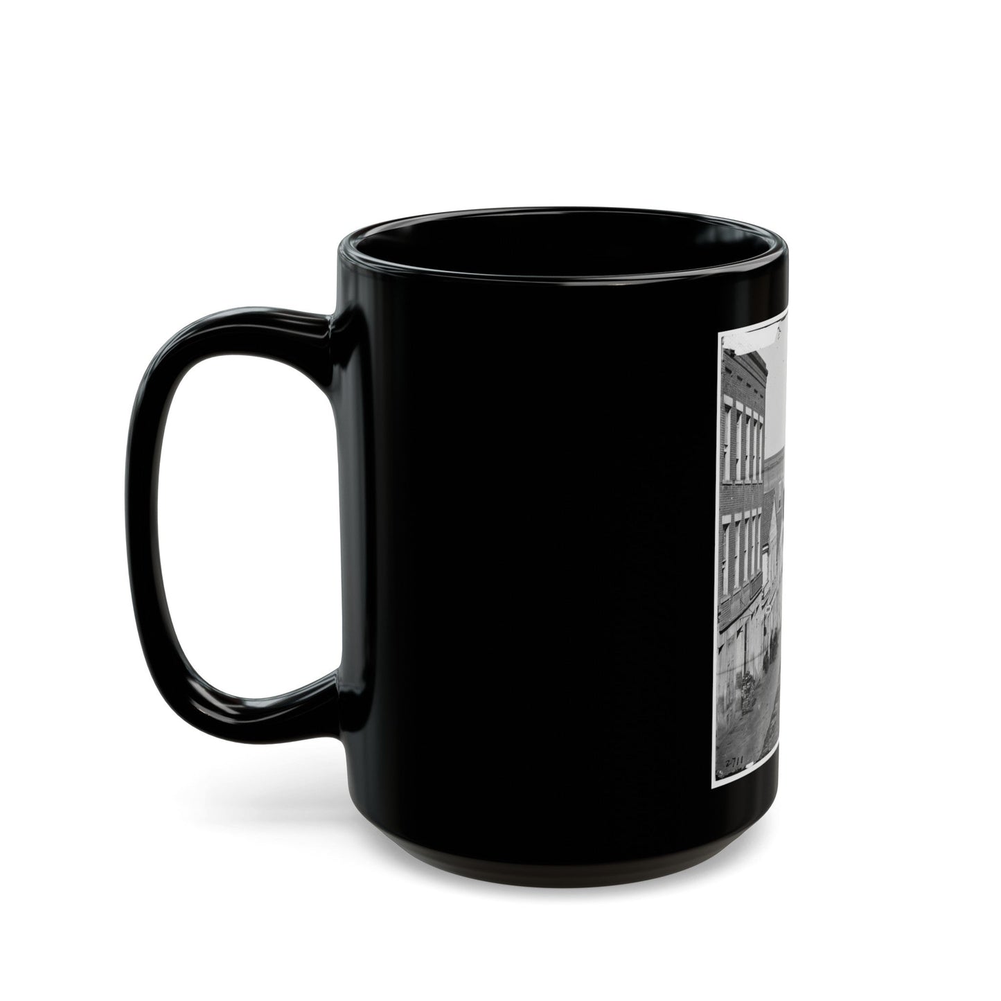 Atlanta, Georgia. View On Whitehall Street (U.S. Civil War) Black Coffee Mug-The Sticker Space