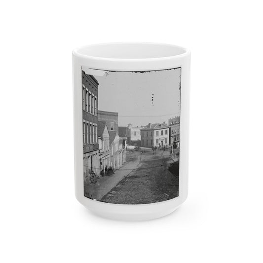 Atlanta, Georgia. View On Whitehall Street (U.S. Civil War) White Coffee Mug