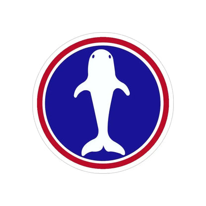 Atlantic Base Commands (U.S. Army) REVERSE PRINT Transparent Die-Cut STICKER 6 Inch Die-Cut Transparent - The Sticker Space