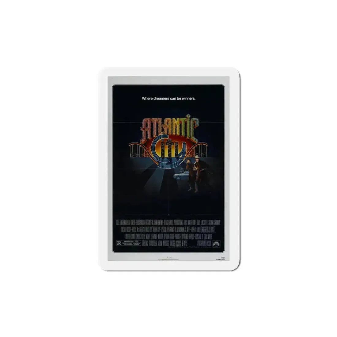Atlantic City 1981 Movie Poster Refrigerator Magnet 4 Inch - The Sticker Space
