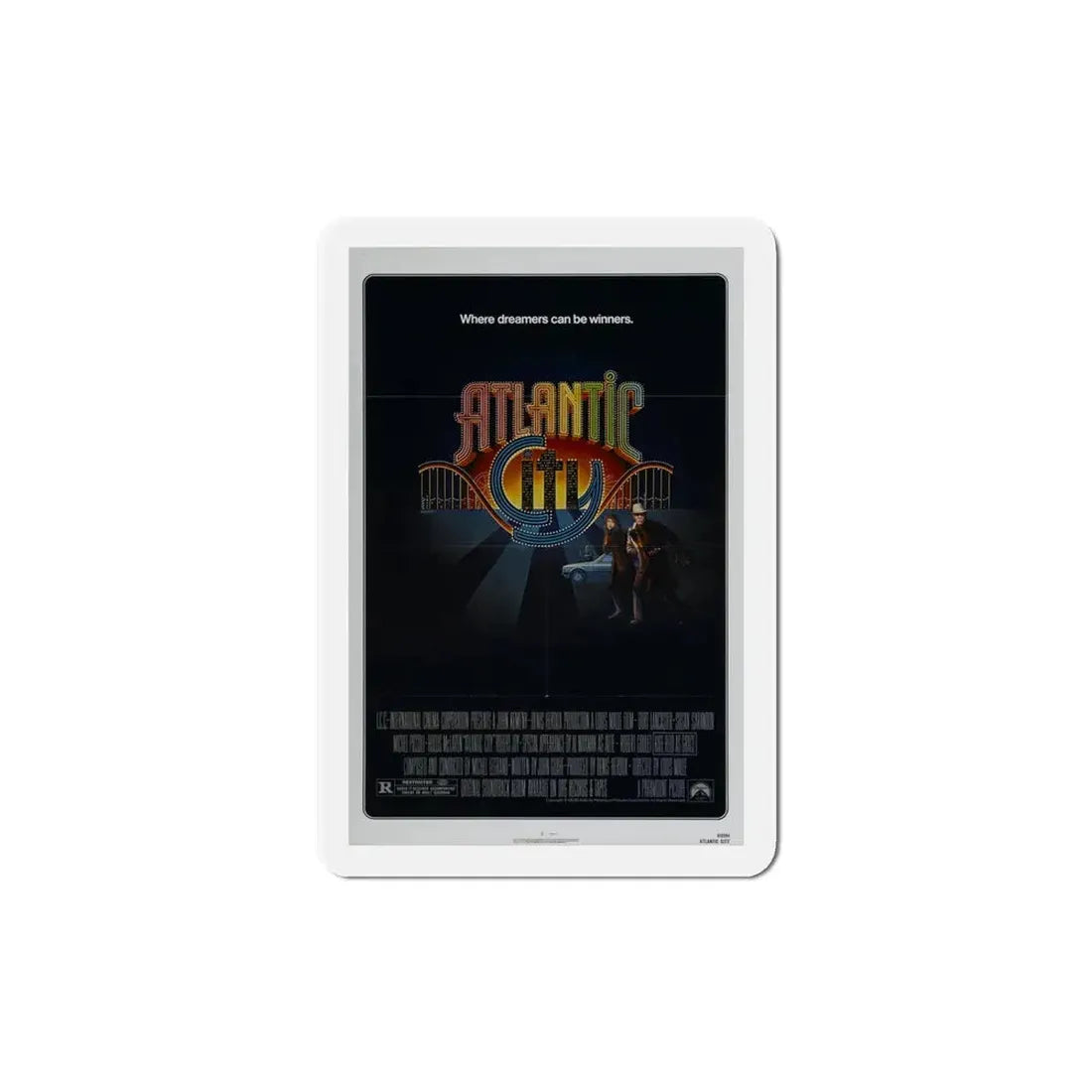 Atlantic City 1981 Movie Poster Refrigerator Magnet 4 Inch - The Sticker Space
