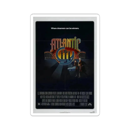 Atlantic City 1981 Movie Poster - STICKER Vinyl Kiss-Cut Decal 4 Inch White - The Sticker Space