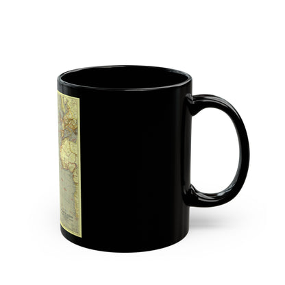 Atlantic Ocean (1939) (Map) Black Coffee Mug-The Sticker Space