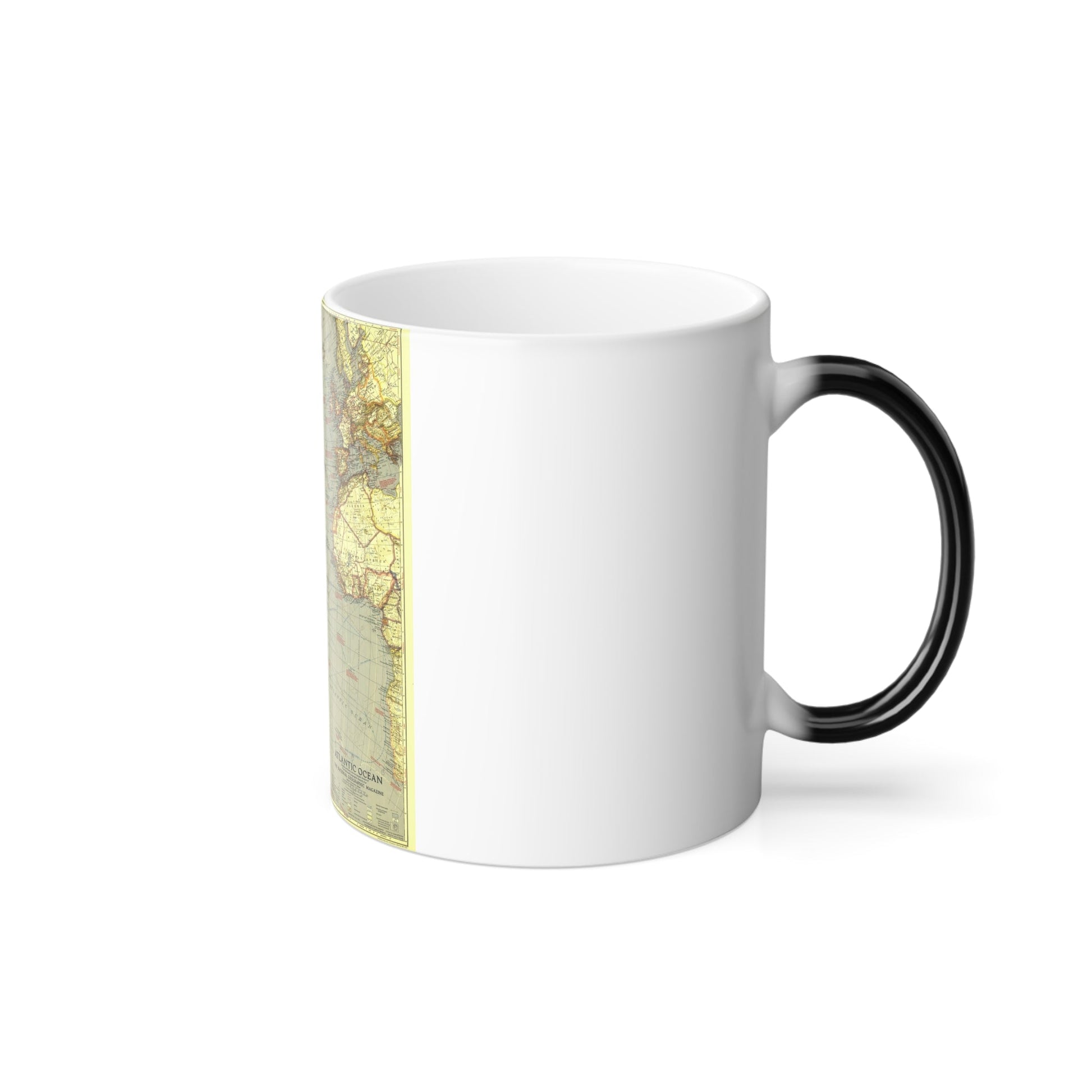 Atlantic Ocean (1939) (Map) Color Changing Mug 11oz-11oz-The Sticker Space