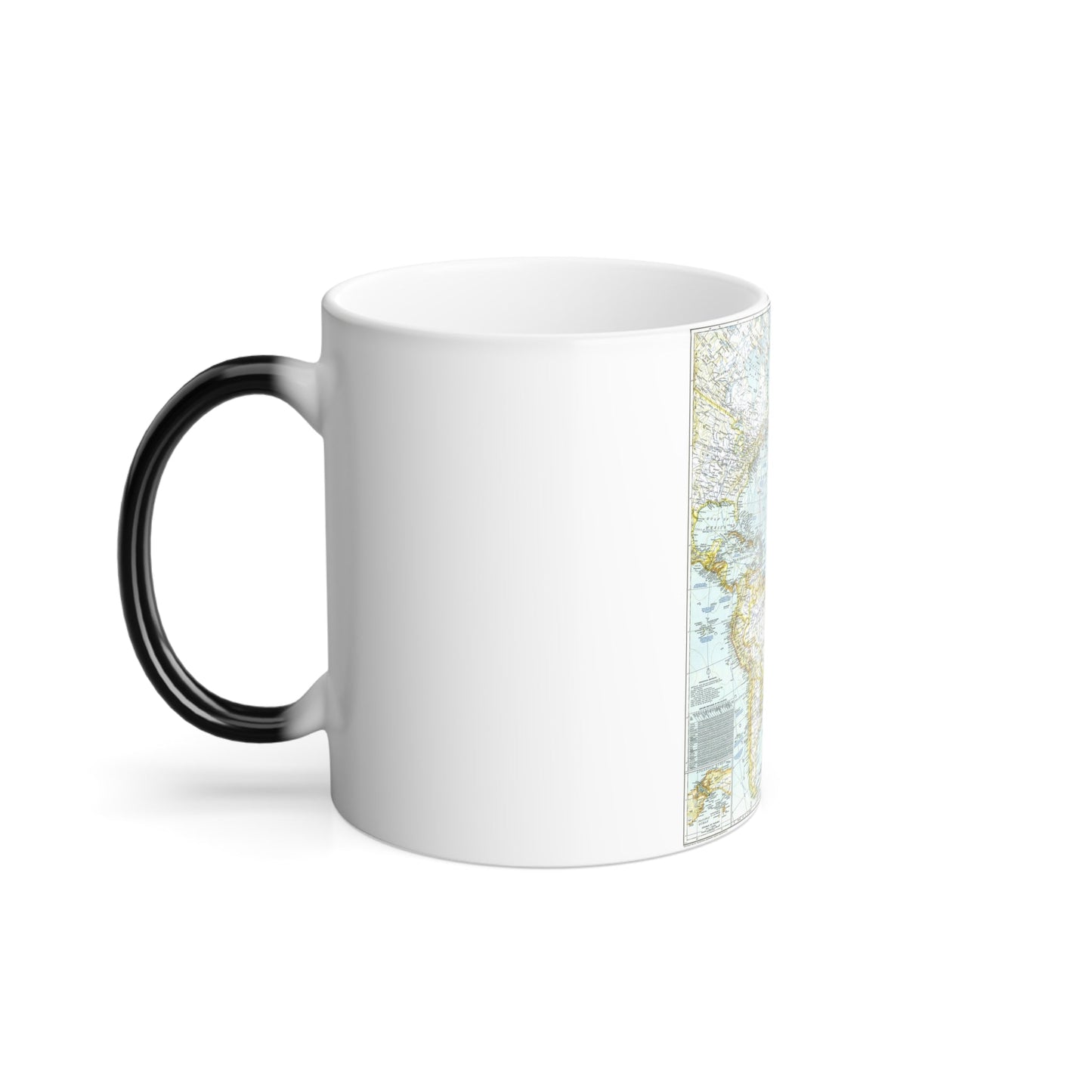 Atlantic Ocean (1941) (Map) Color Changing Mug 11oz-11oz-The Sticker Space