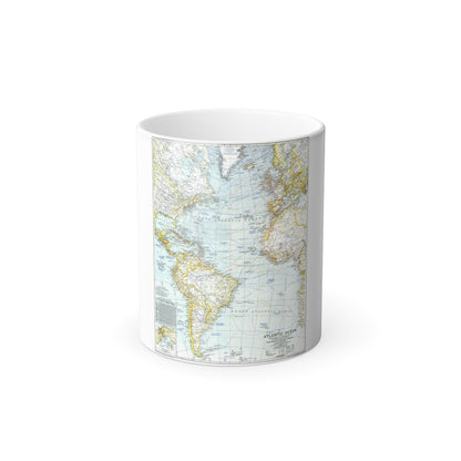 Atlantic Ocean (1941) (Map) Color Changing Mug 11oz-11oz-The Sticker Space