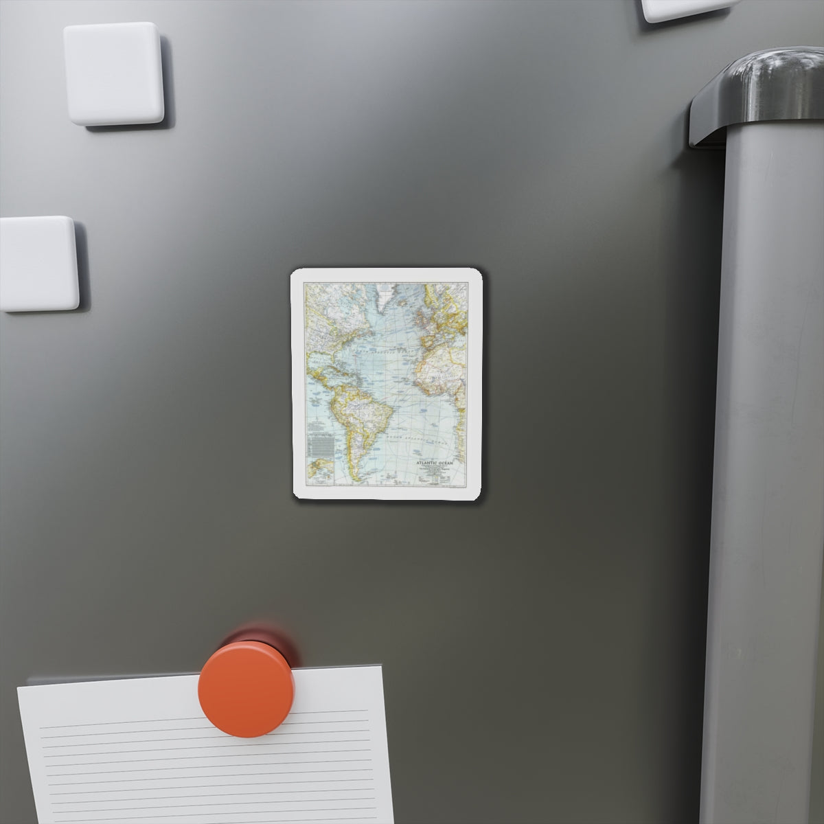 Atlantic Ocean (1941) (Map) Refrigerator Magnet-The Sticker Space