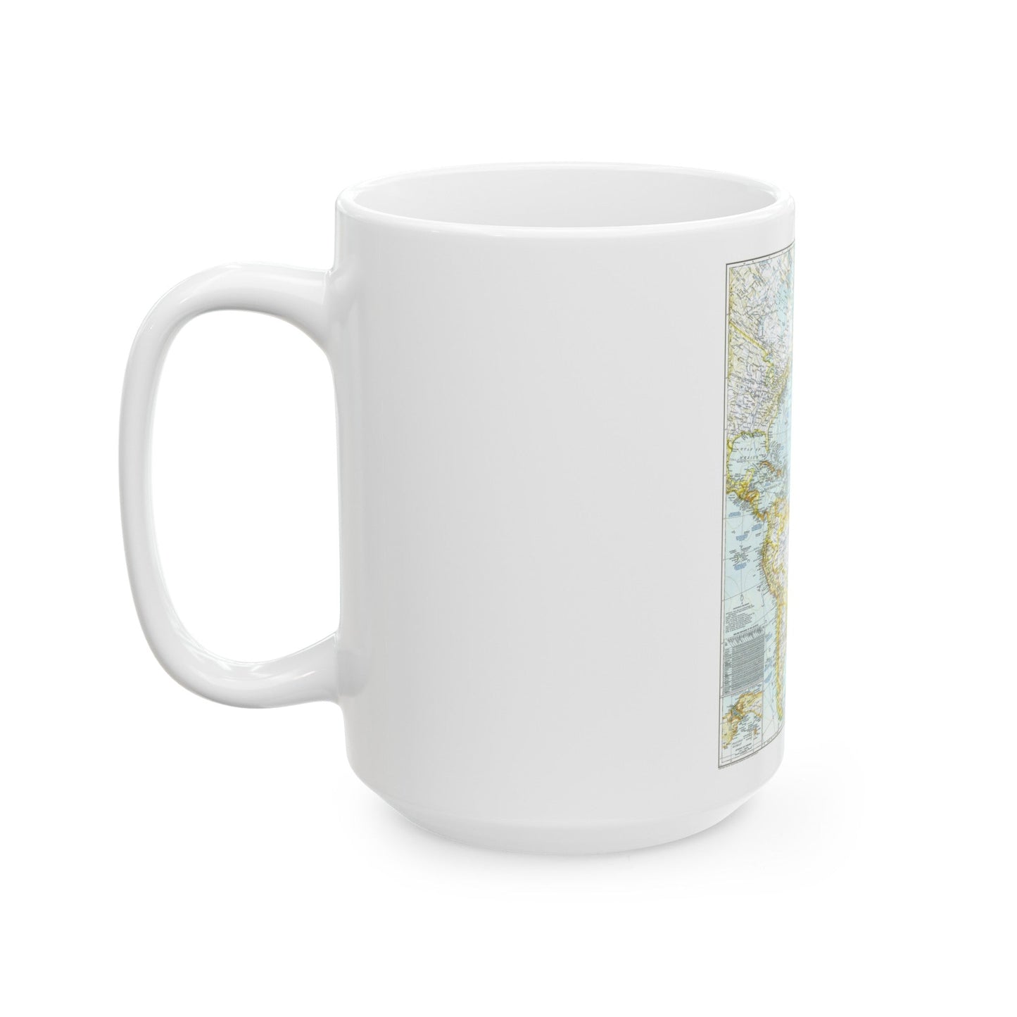 Atlantic Ocean (1941) (Map) White Coffee Mug-The Sticker Space