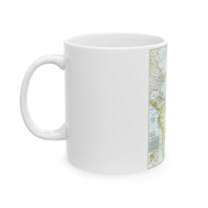 Atlantic Ocean (1941) (Map) White Coffee Mug-The Sticker Space