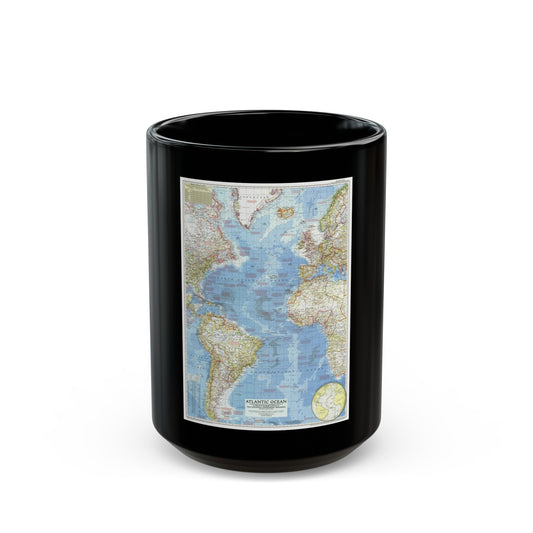 Atlantic Ocean (1955) (Map) Black Coffee Mug-15oz-The Sticker Space