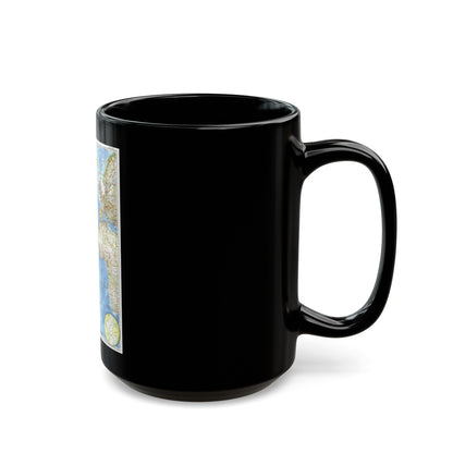 Atlantic Ocean (1955) (Map) Black Coffee Mug-The Sticker Space