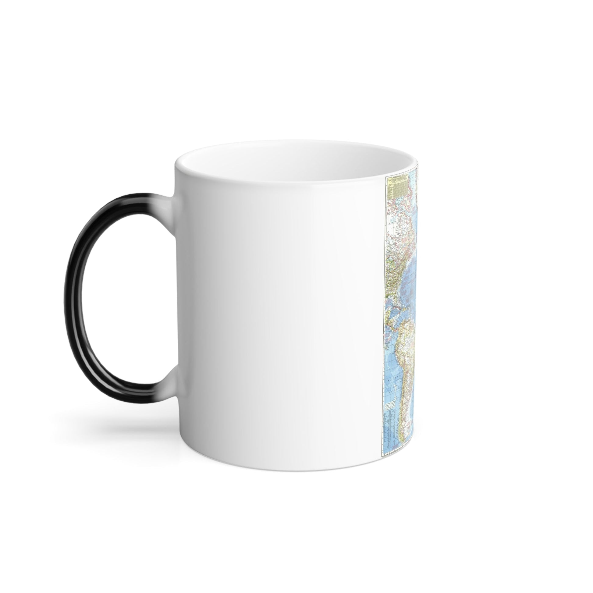 Atlantic Ocean (1955) (Map) Color Changing Mug 11oz-11oz-The Sticker Space