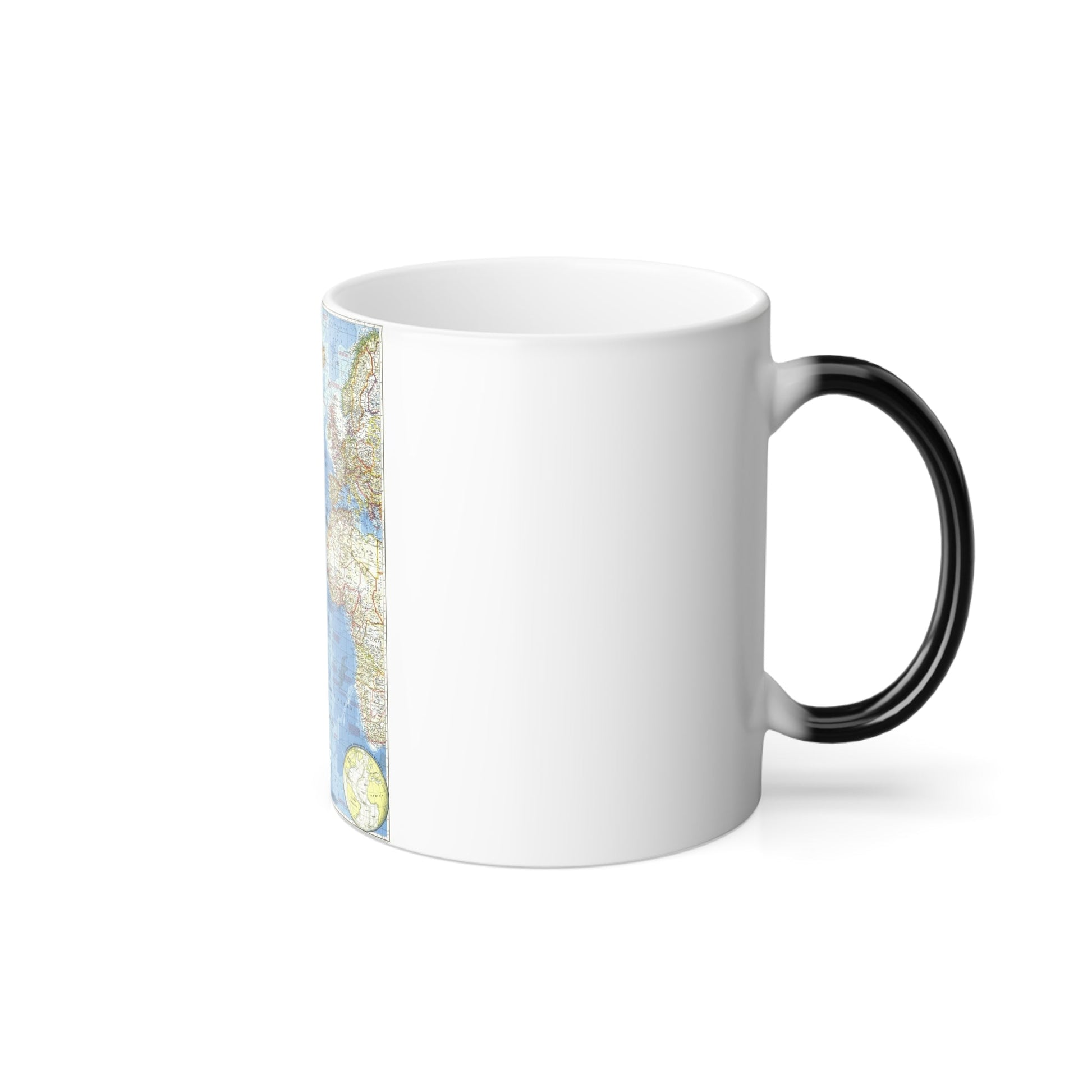 Atlantic Ocean (1955) (Map) Color Changing Mug 11oz-11oz-The Sticker Space