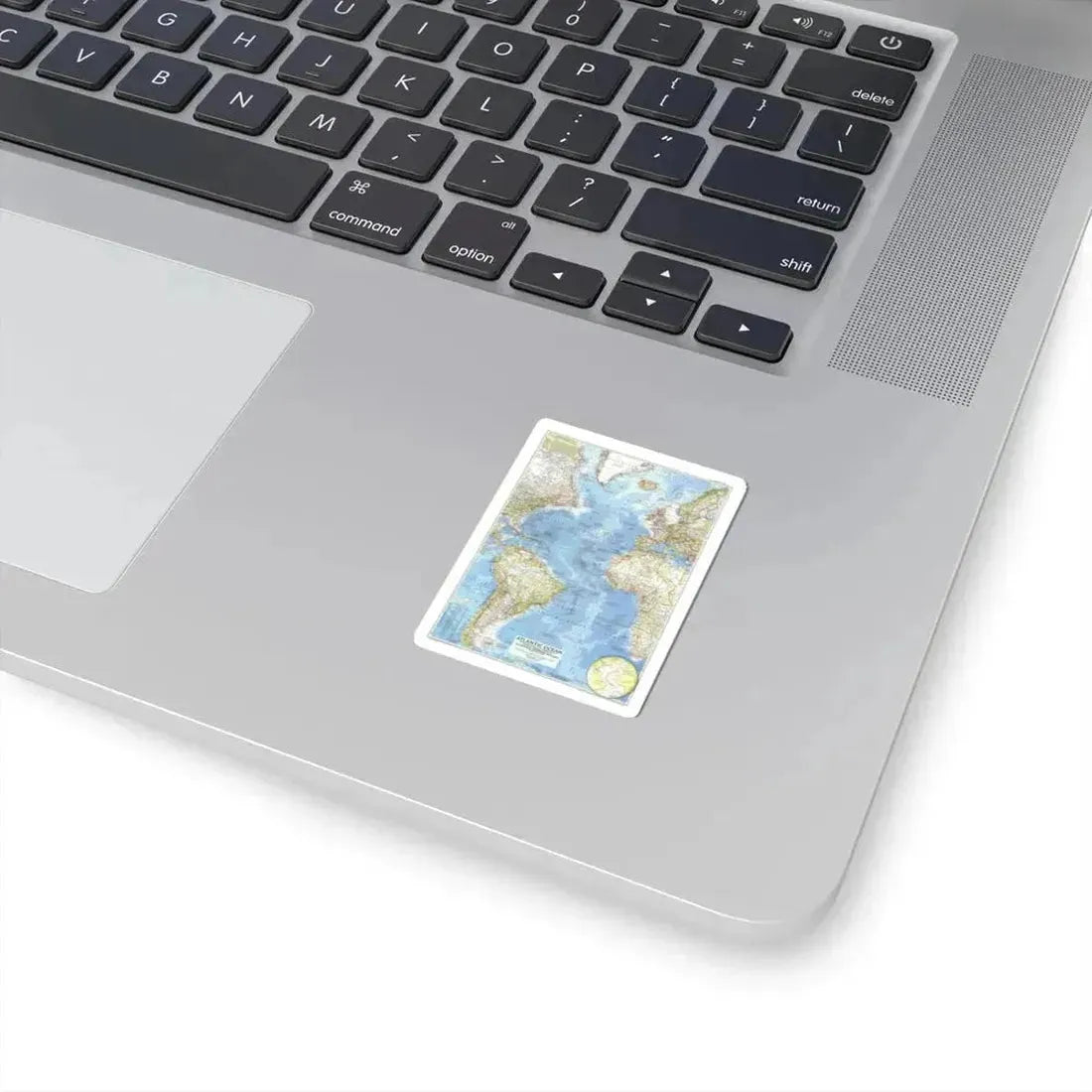 Atlantic Ocean (1955) (Map) STICKER Vinyl Kiss-Cut Decal - The Sticker Space