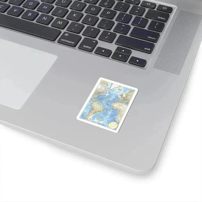 Atlantic Ocean (1955) (Map) STICKER Vinyl Kiss-Cut Decal - The Sticker Space