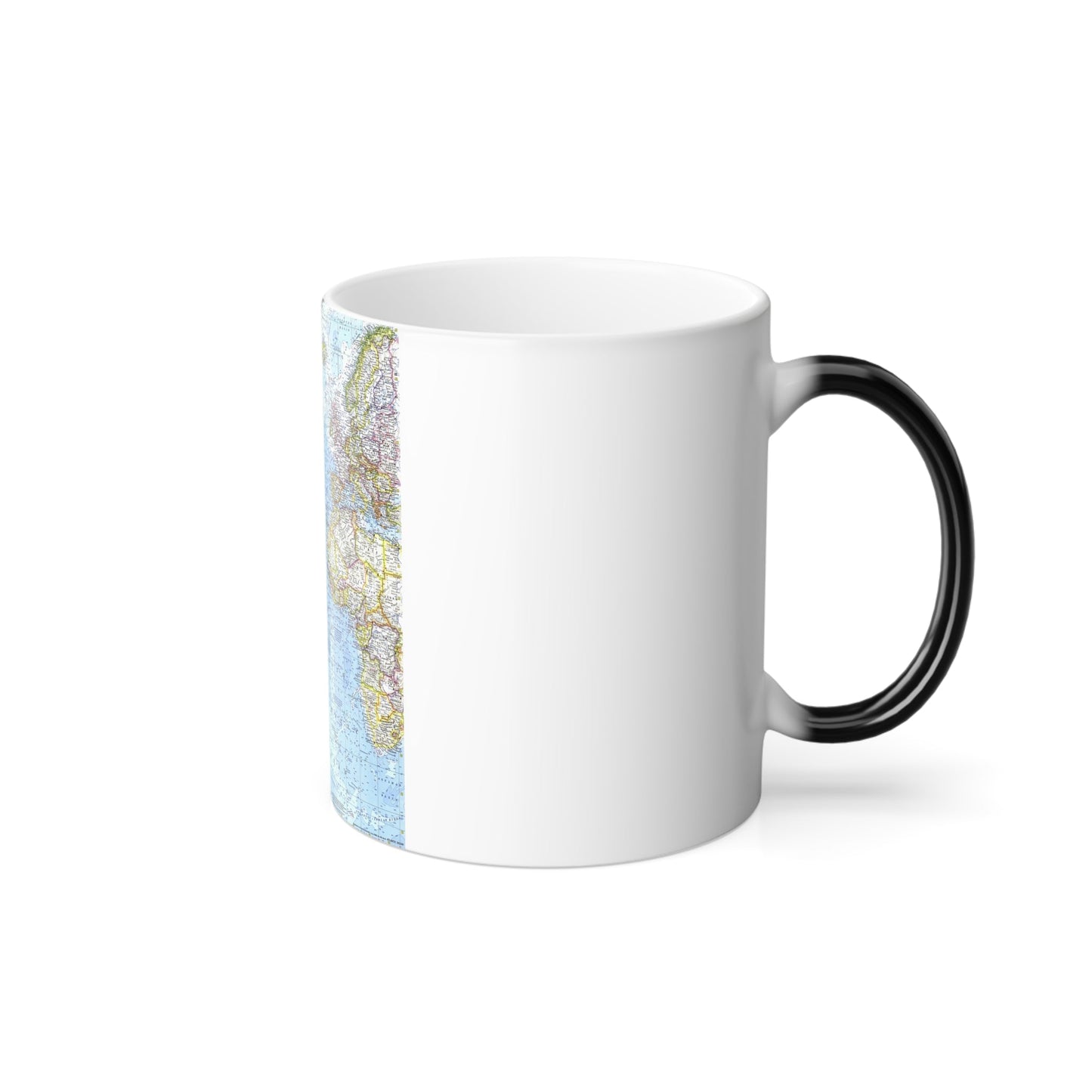 Atlantic Ocean (1968) (Map) Color Changing Mug 11oz-11oz-The Sticker Space