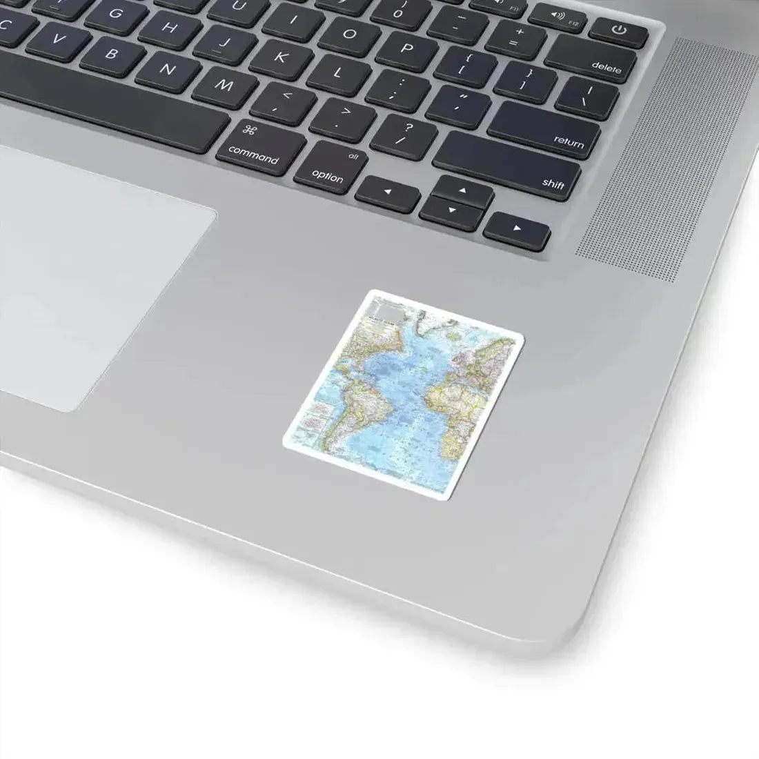 Atlantic Ocean (1968) (Map) STICKER Vinyl Kiss-Cut Decal - The Sticker Space