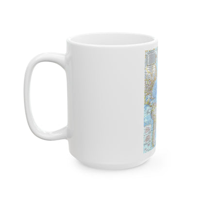 Atlantic Ocean (1968) (Map) White Coffee Mug-The Sticker Space