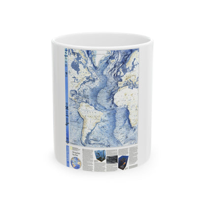 Atlantic Ocean (1990) (Map) White Coffee Mug-11oz-The Sticker Space