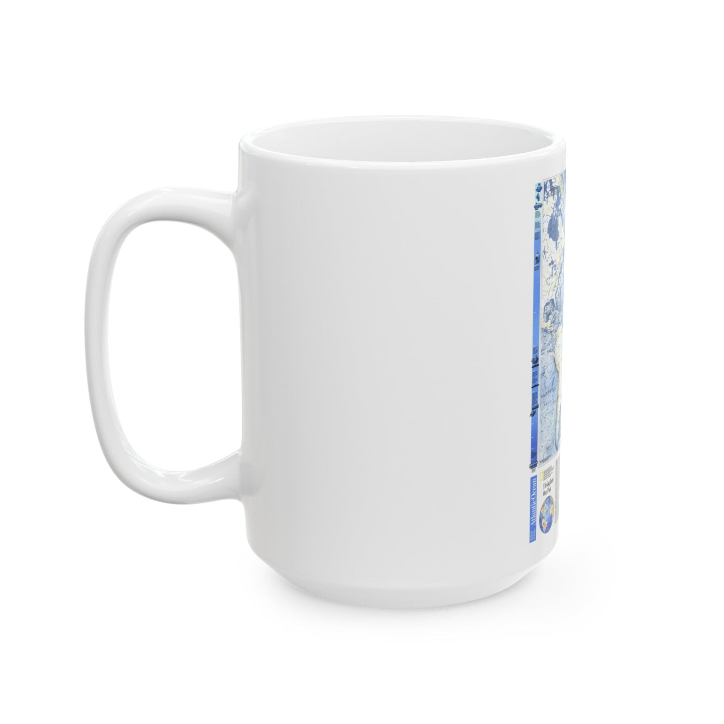 Atlantic Ocean (1990) (Map) White Coffee Mug-The Sticker Space