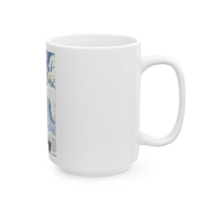 Atlantic Ocean (1990) (Map) White Coffee Mug-The Sticker Space