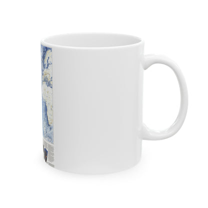 Atlantic Ocean (1990) (Map) White Coffee Mug-The Sticker Space