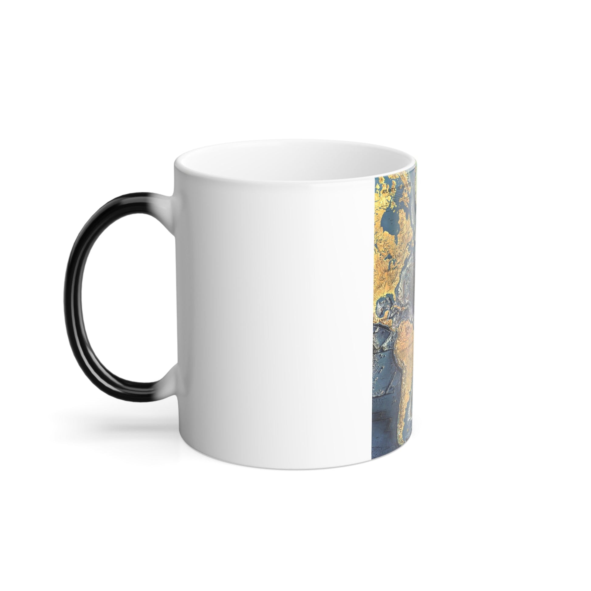 Atlantic Ocean Floor (1968) (Map) Color Changing Mug 11oz-11oz-The Sticker Space