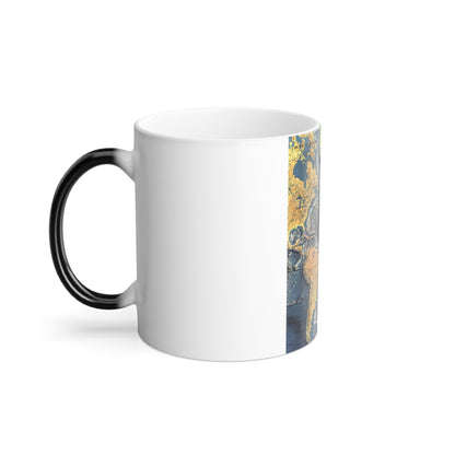 Atlantic Ocean Floor (1968) (Map) Color Changing Mug 11oz-11oz-The Sticker Space