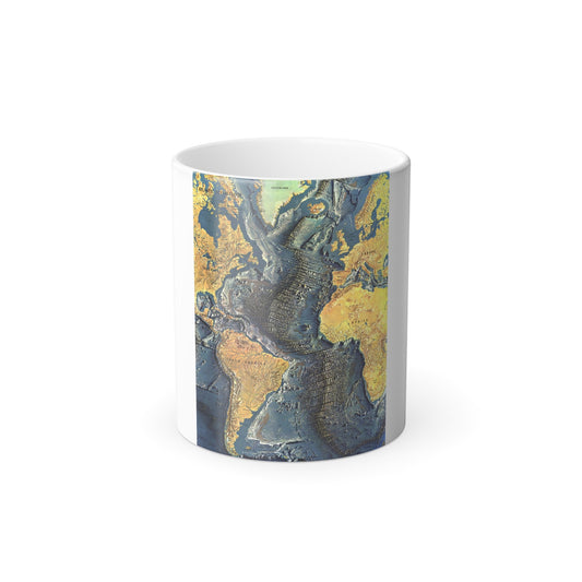 Atlantic Ocean Floor (1968) (Map) Color Changing Mug 11oz-11oz-The Sticker Space