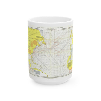 Atlantic Ocean - North (1903) (Map) White Coffee Mug-15oz-The Sticker Space