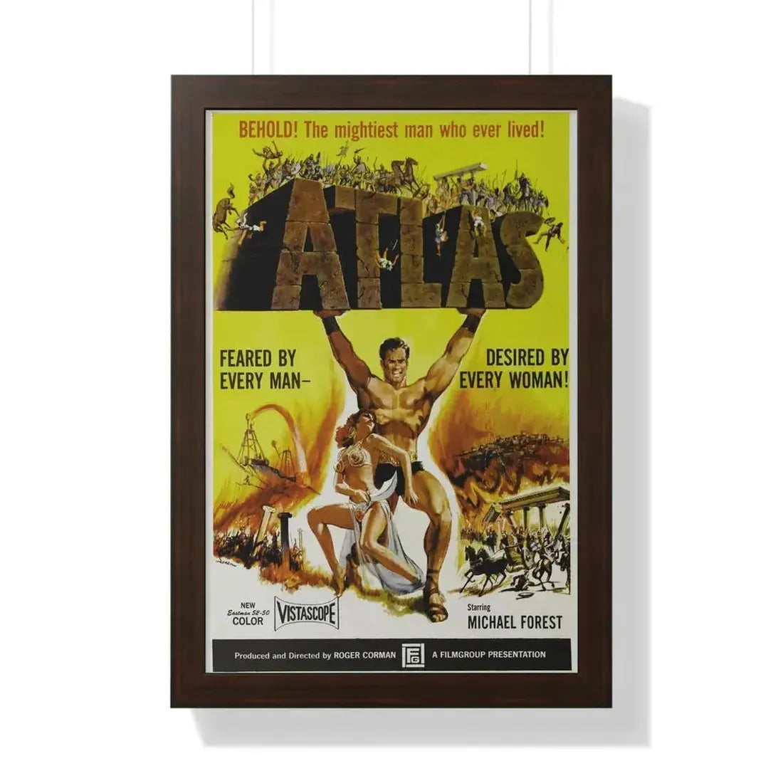 ATLAS 1961 - Framed Movie Poster - The Sticker Space