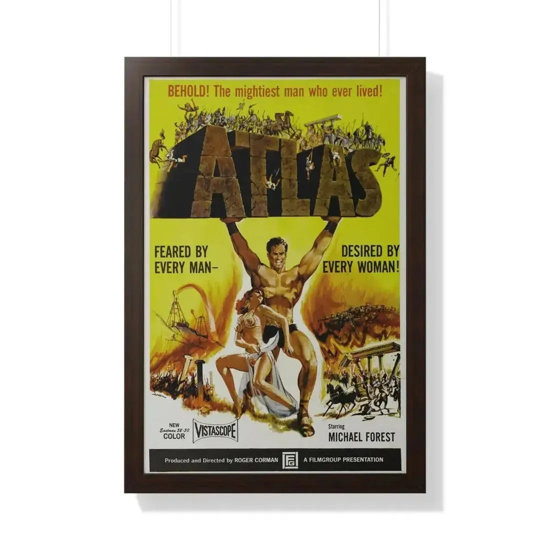 ATLAS 1961 - Framed Movie Poster - The Sticker Space