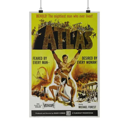 ATLAS 1961 - Paper Movie Poster 12″ x 18″ Matte - The Sticker Space
