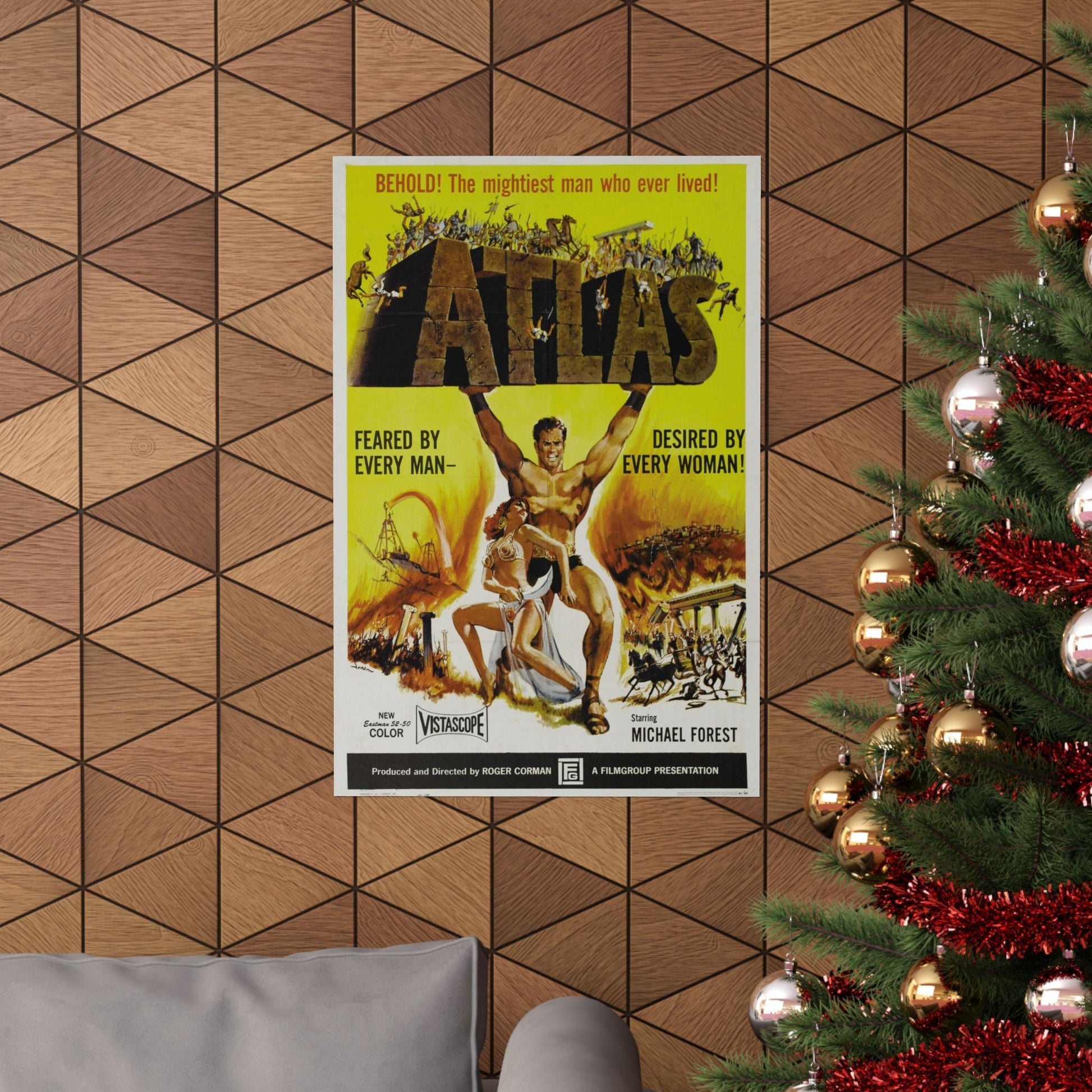 ATLAS 1961 - Paper Movie Poster-The Sticker Space