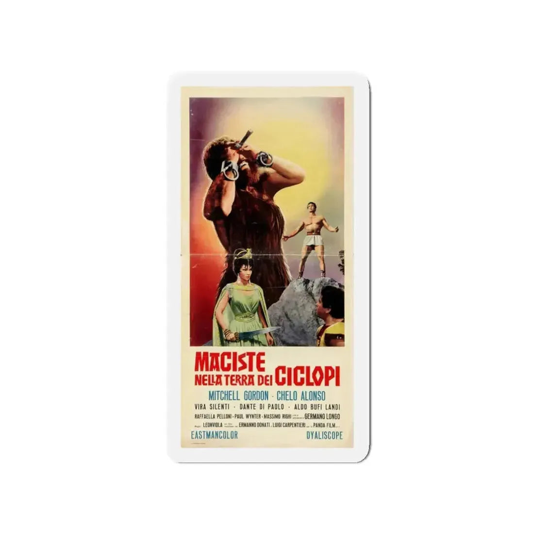 ATLAS IN THE LAND OF THE CYCLOPS 1961 Movie Poster - Refrigerator Magnet 3 Inch - The Sticker Space