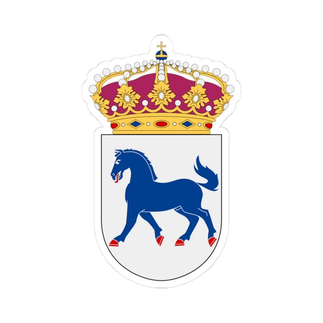 Atle statsisbrytare vapen (Sweden) (Coat of Arms) STICKER Vinyl Kiss-Cut Decal 3 Inch White - The Sticker Space