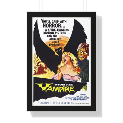 ATOM AGE VAMPIRE 1960 - Framed Movie Poster-16″ x 24″-The Sticker Space