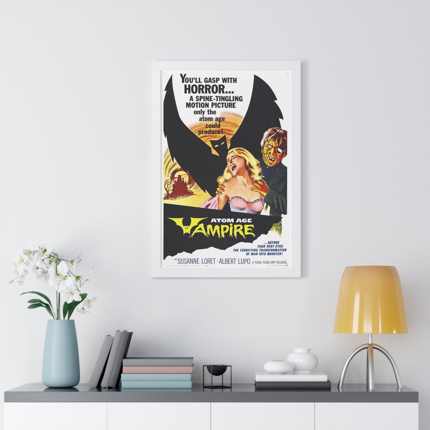 ATOM AGE VAMPIRE 1960 - Framed Movie Poster-The Sticker Space